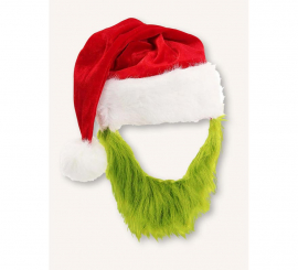 Chapéu de Duende Verde com Barba