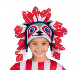 Indi Atlético de Madrid red and white children's hat