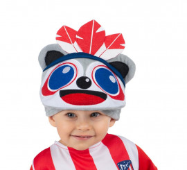 Red and white Indi Atlético de Madrid hat for baby