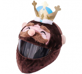 Gorro de Rey Mago Baltasar para Cascos de Moto integrales