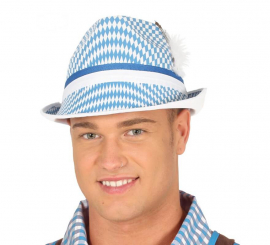 Blue and White Oktoberfest Hat