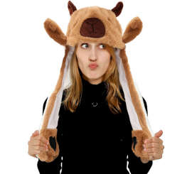 Gorro Orejas Capibara con Movimiento y luz