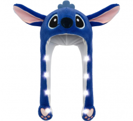 Chapeau oreilles de monstre bleues avec mouvement et lumière