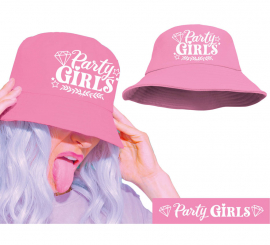 Gorro Party Girls rosa adulto