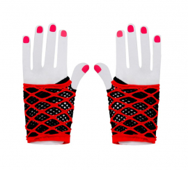 Red and black Halloween glove