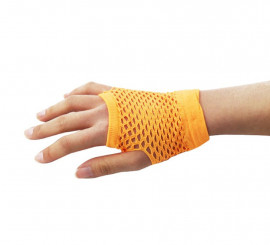 Orange Short Net Gloves