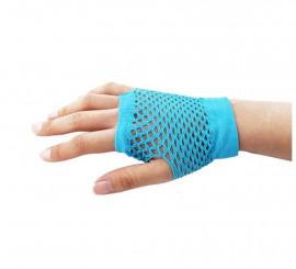 Turquoise Short Net Gloves