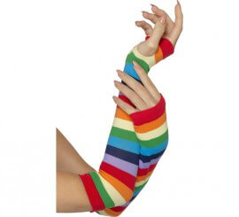 Gants Larges sans les doigts Multicouleur