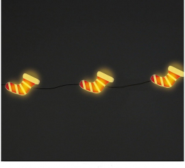 Garland with 20 Led Santa Claus Boots