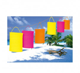 Guirnalda con 6 Faroles decorativos 3 Mtrs..