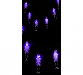 Garland of 10 Skeletons with 150 cm LED lighting Garland of 10 Skeletons with 150 cm LED lighting