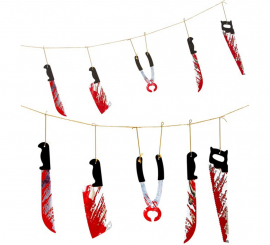 Coroa de armas manchadas de sangue de 172 cm