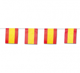 Spanish paper flag garland 15x20 cm 50 m long