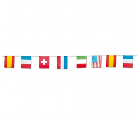 International Paper Flag Garland 15x20cm 5m long