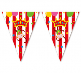 Circus Pennant Garland of 3.6 meters