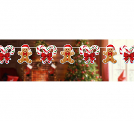 Gingerbread Garland 300 cm and 16x16 cm per figure