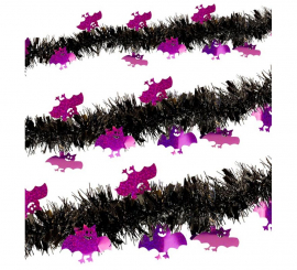 Guirnalda de Murciélagos Oropel de 3 mts