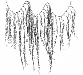 Halloween Creepy Roots Garland 180 cm