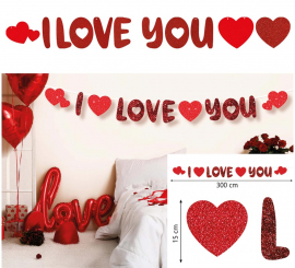 Guirnalda 'I Love You' de 300 cm