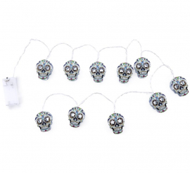 150cm Day of the Dead Skull LED Garland