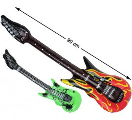 Inflatable guitar in 2 assorted models 90 cm