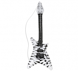 95 cm aufblasbare Rockstar -Gitarre mit Zebramuster