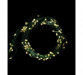 Hilo Verde de 10 M.100 Led Blanco Cálido Multifunción