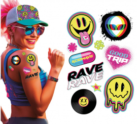 Hoja de Tatuajes Acid de 14x30 cm