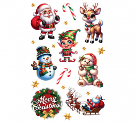 Christmas Tattoo Sheet