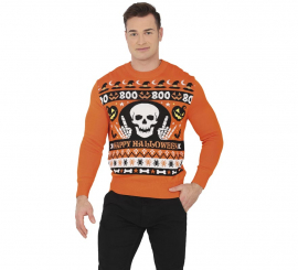 Pull Halloween Boo pour homme