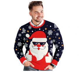 Fantastico maglione natalizio di Babbo Natale da uomo