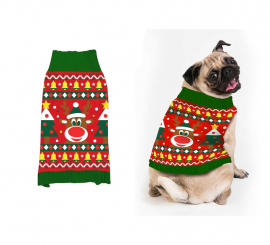 Reindeer Christmas Dog Sweater