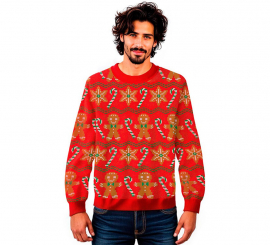 Jersey Navideño Galletas de Jengibre para adulto