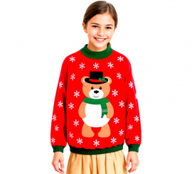 Jersey Navideño Osito para niños
