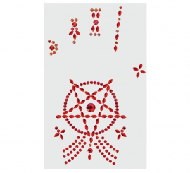 Satanic Hand Adhesive Facial Jewelry
