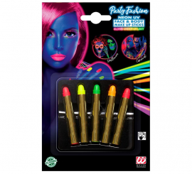 Kit de 5 Barras Maquillaje Fluorescente