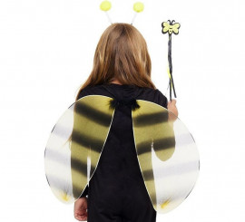 Yellow and Black Bee Kit: Wings, Headband and Wand