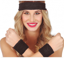 Adult Aerobics Kit: 2 Wristbands and black tape