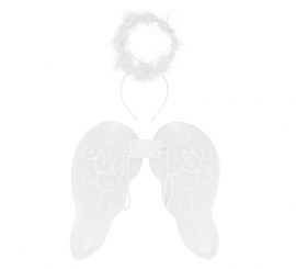 Children's White Angel Kit: Wings and Headband