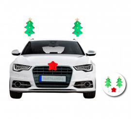 Christmas Tree and Star Decoration Kit for Car