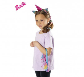 Kit de Barbie Unicornio infantil: Bolsa, pinza y diadema