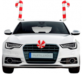 Kit de Bastón de Caramelo y Bola de decoración para Coche