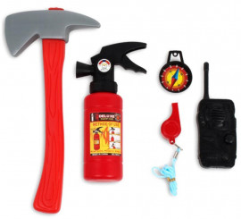 Firefighter Kit: Whistle, Walkie, Axe, Compass and Fire Extinguisher