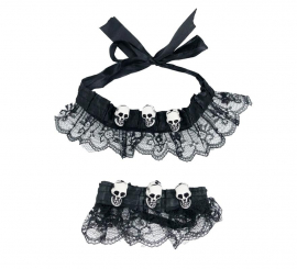 Black Catrina Kit: Halsband und Armband