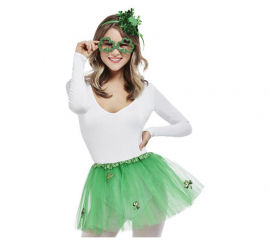 St. Patrick's Day Girl's Kit: Tutu, Mini Hat and Accessories