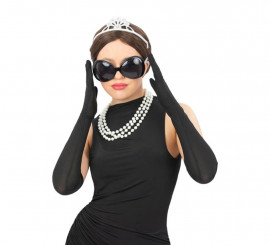 Adult Diva Sunglasses Kit: Plastic Tiara, Necklace and Long Gloves