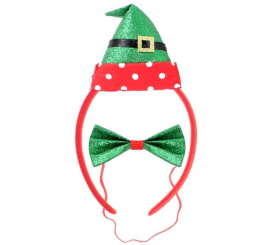 Santa's Helper Elf Kit: Headband and Bow Tie