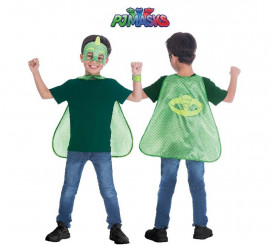 Pj Masks Gekko Kit for Children: Mask, cape and bracelet