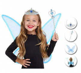 Organza Fairy Kit for Kids: Headband, Wand and Wings