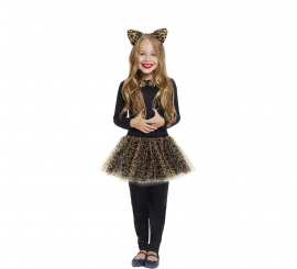 Children's Leopard Kit: Tutu, headband, bow tie and tail